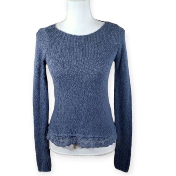 HOLLISTER BLUE SWEATER SZ. XS EUC - Picture 1 of 4